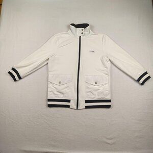 Women's White Jacket with Black Accents